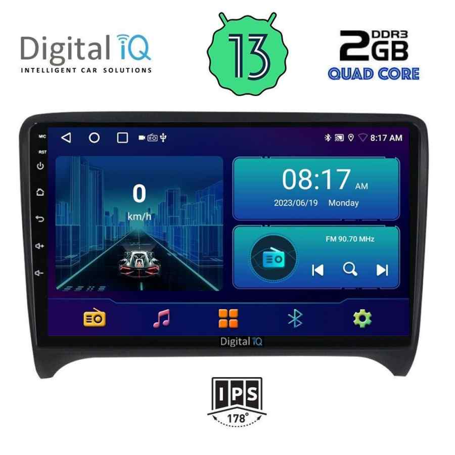 DIGITAL IQ BXB 1009_GPS (9inc) MULTIMEDIA TABLET for AUDI TT  mod. 2007-2015