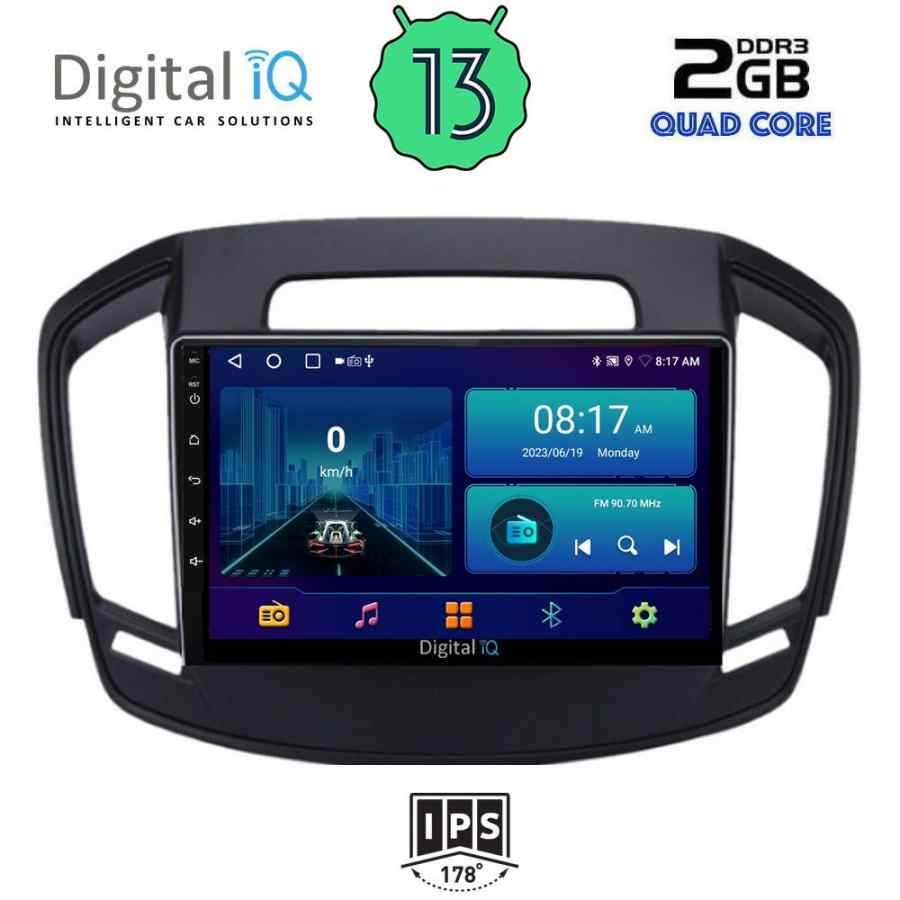 DIGITAL IQ BXB 1492_GPS (9inc) MULTIMEDIA TABLET for OPEL INSIGNIA mod.2014-2017