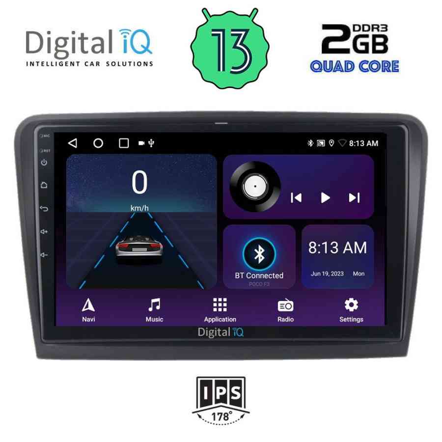 DIGITAL IQ BXB 1604_GPS (10inc) MULTIMEDIA TABLET for SKODA SUPERB mod. 2008-2015