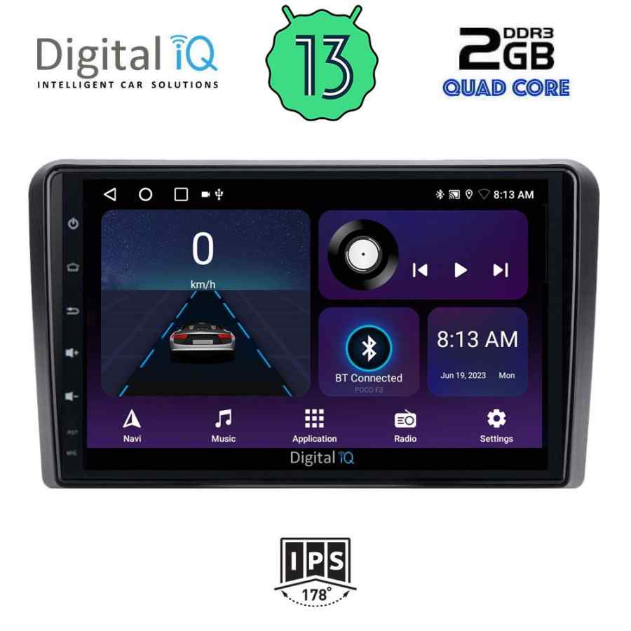DIGITAL IQ BXB 1740_GPS (10inc) MULTIMEDIA TABLET for SEAT - SKODA - VW mod. 2004-2014