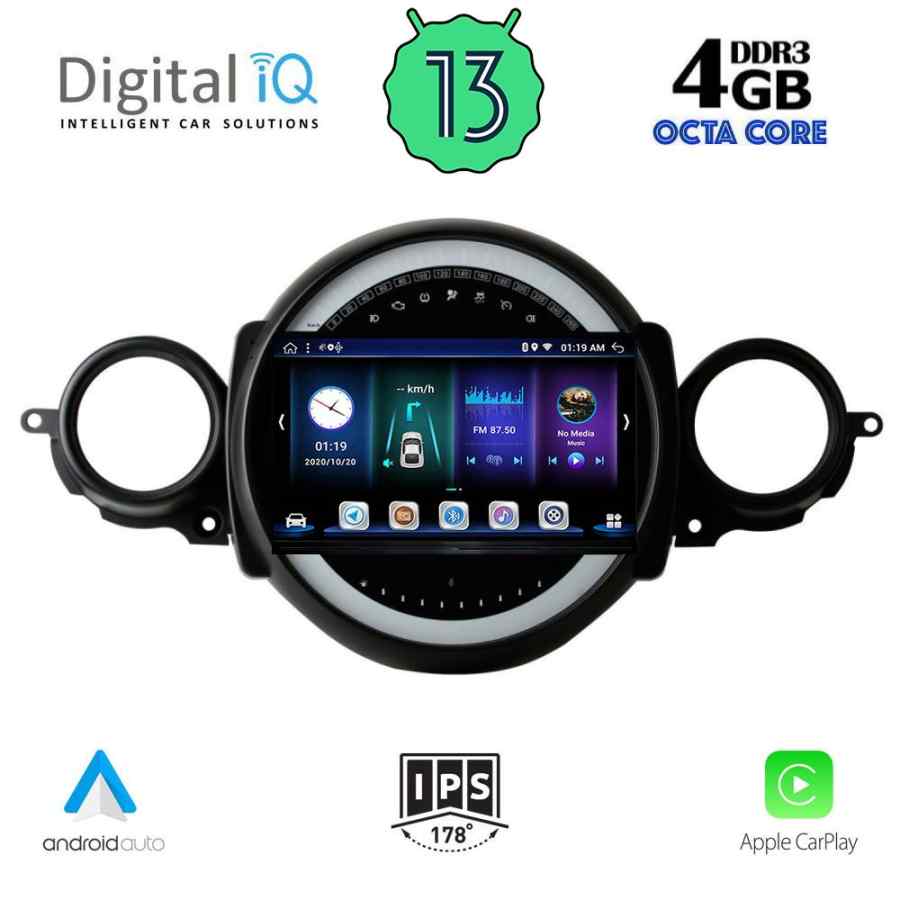 DIGITAL IQ BXD 6064_CPA (9inc) MULTIMEDIA TABLET for MINI COOPER (R56-R57) mod. 2006-2014 - CLUBMAN (R55) mod. 2007-2014