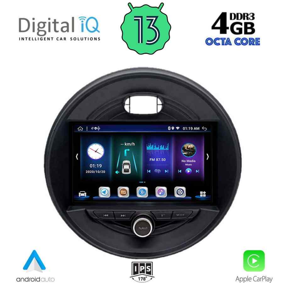 DIGITAL IQ BXD 6066_CPA (9inc) MULTIMEDIA TABLET for MINI COOPER (F55-56-F57) mod. 2015> CLUBMAN (F54) mod. 2015> ROADSTER (F59) mod. 2014> COUNTRYMAN (F60) mod. 2016>