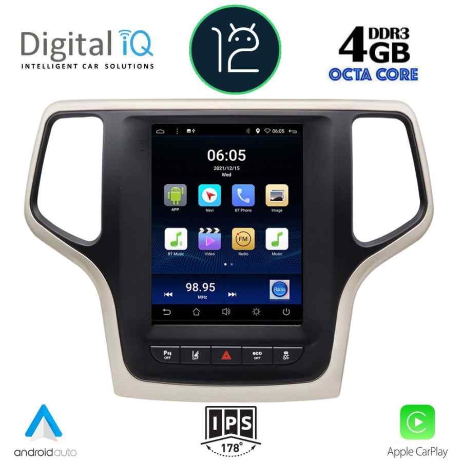 DIGITAL IQ BXD 6983_CPA TESLA STYLE for JEEP GRAND CHEROKEE mod. 2014-2019