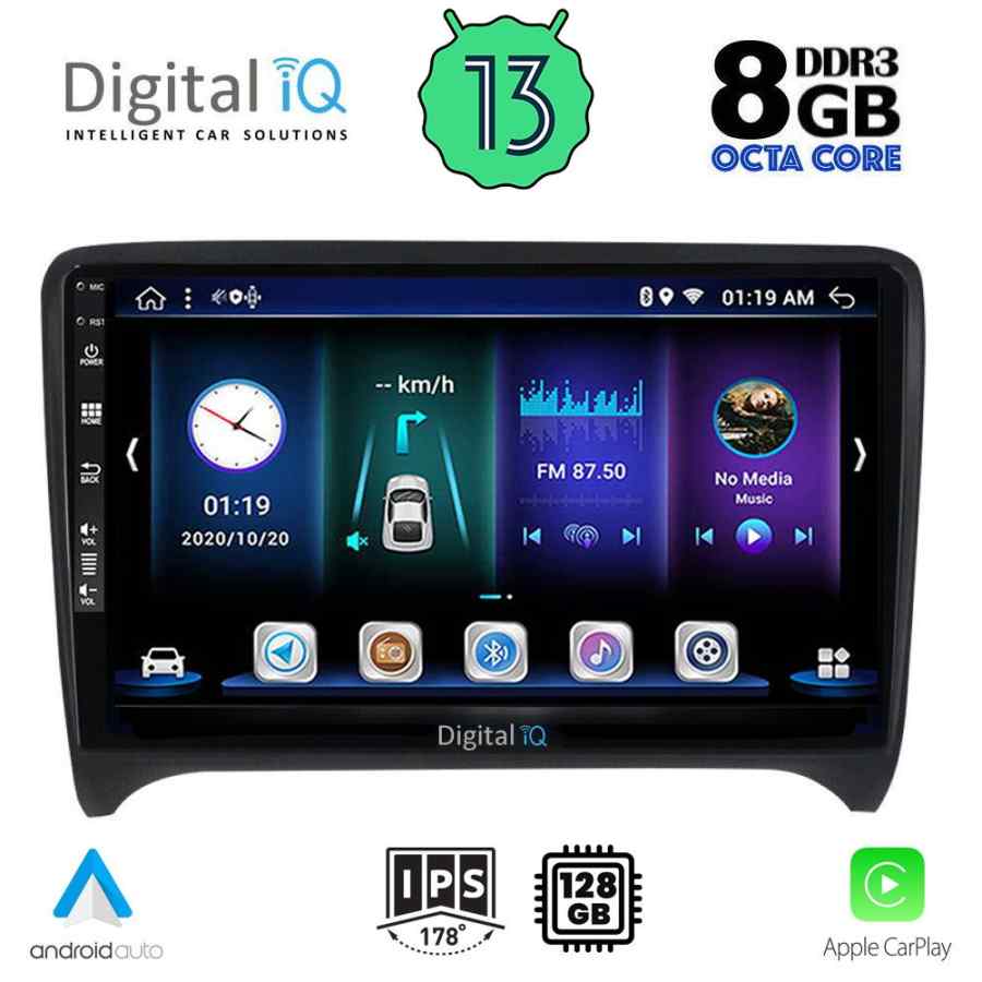 DIGITAL IQ BXD 8009_CPA (9inc) MULTIMEDIA TABLET for AUDI TT  mod. 2007-2015