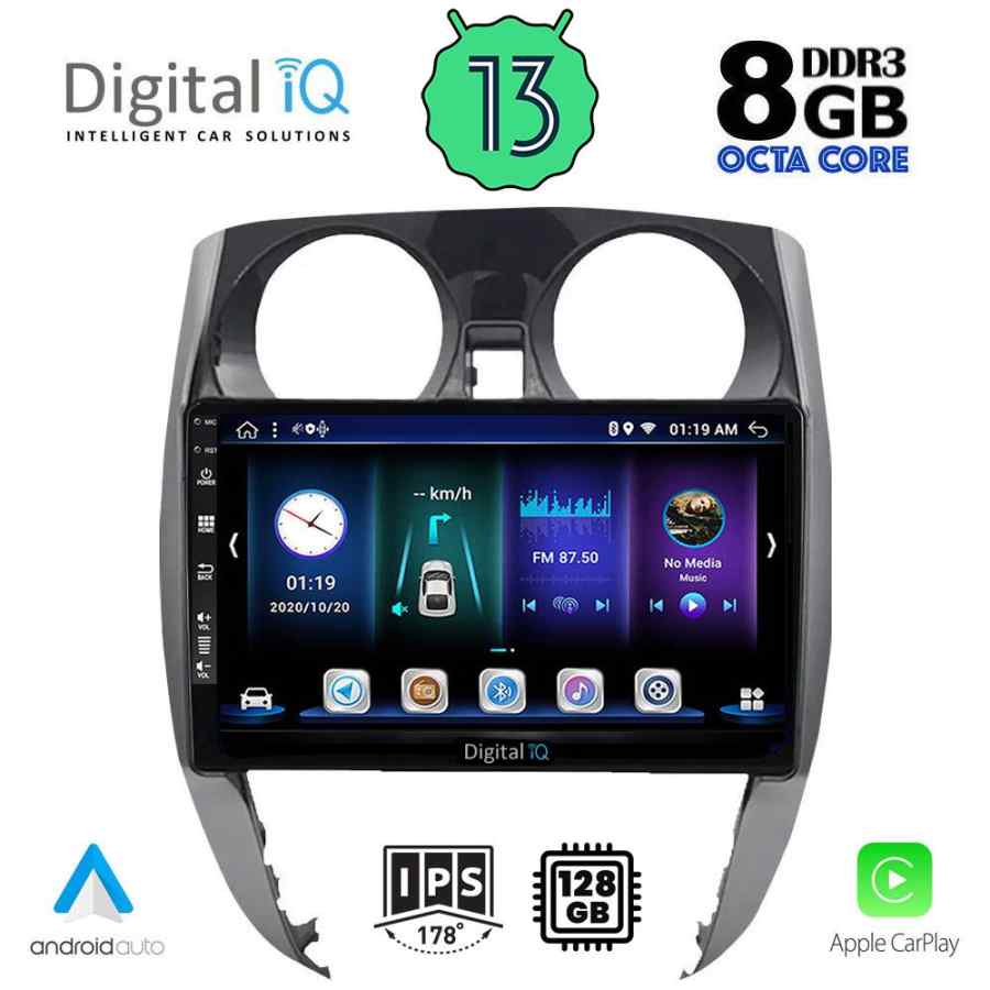 DIGITAL IQ BXD 8464_CPA (10inc) MULTIMEDIA TABLET for NISSAN NOTE mod. 2012>