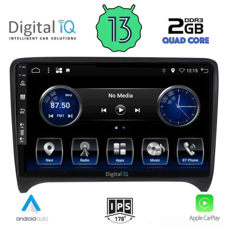 DIGITAL IQ BXH 3009_CPA (9inc) MULTIMEDIA TABLET for AUDI TT mod. 2007-2015