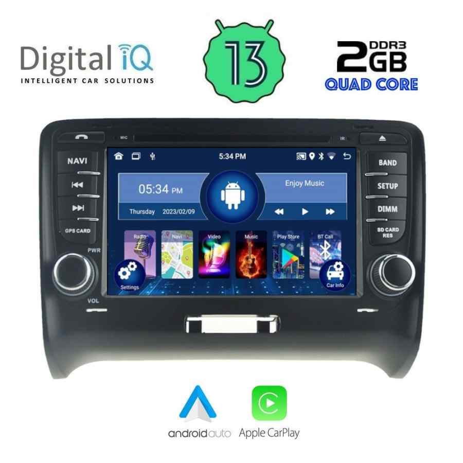 DIGITAL IQ MSD 278_CPA (7" DECK) MULTIMEDIA for AUDI TT mod. 2005-2015