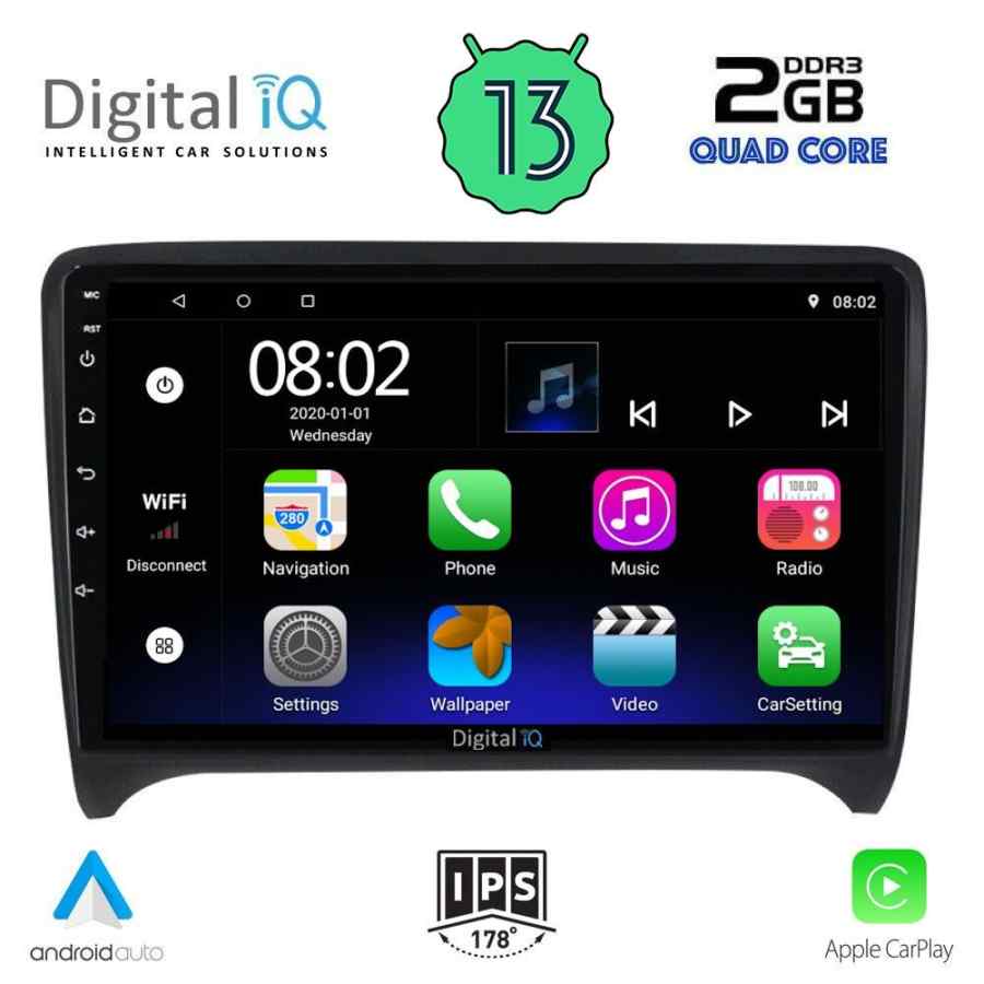 DIGITAL IQ RSB 2009_CPA (9inc) MULTIMEDIA TABLET for AUDI TT  mod. 2007-2015