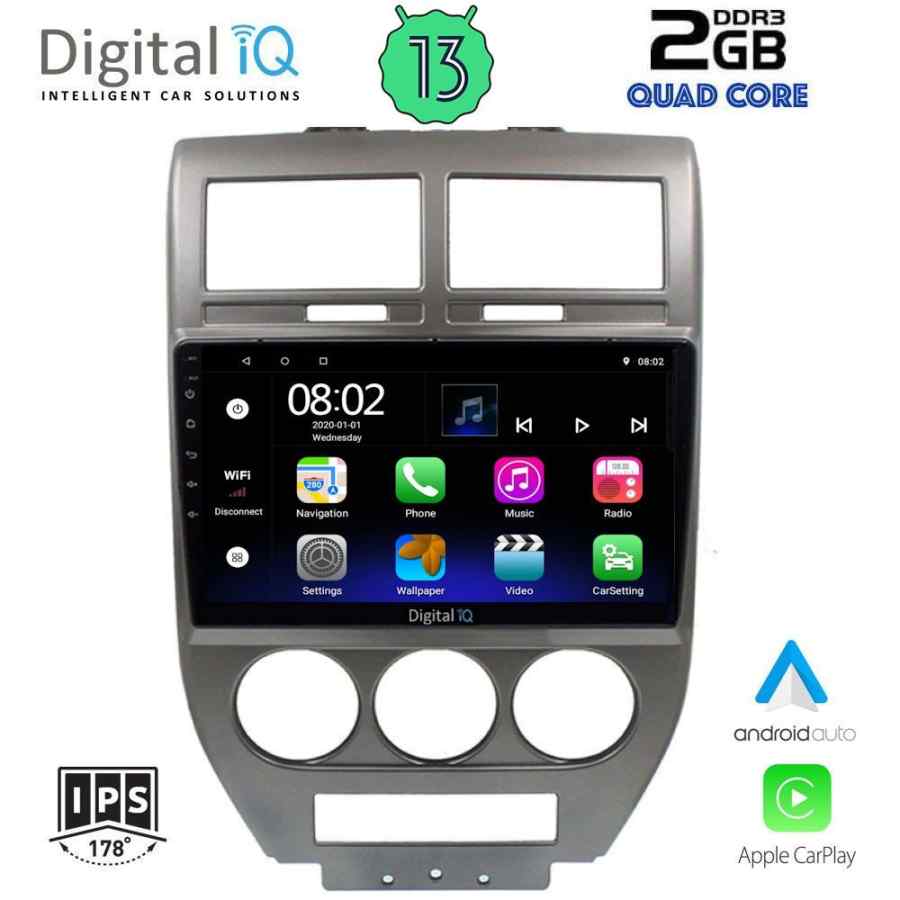DIGITAL IQ RSB 2276_CPA (10inc) MULTIMEDIA TABLET for JEEP COMPASS-PATRIOT mod. 2007-2016