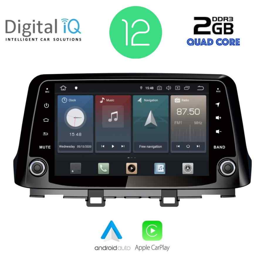 DIGITAL IQ X433_GPS (10'' DECK) MULTIMEDIA for HYUNDAI KONA mod. 2017>